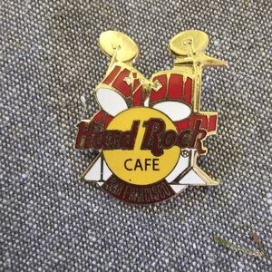 Hard Rock Cafe San Francisco Drum Pin - Red and Gold